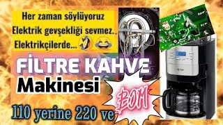 Mr Coffee filtre kahve Makinesi Tamiri (rezistansı yanmış , Elektronik Kart arızalı)