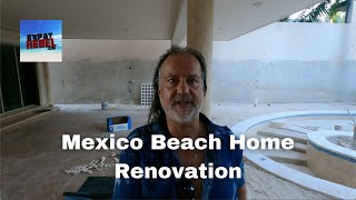 Steam Room Tile and Aircon Water Runoff- Mexico Beach Home Renovation