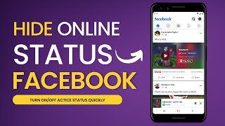 Hide Online Status In Facebook | Turn ON/OFF Active Status In Facebook App 2023 Tutorial