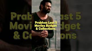 Prabhas Last 5  Movies Budget & Collections 🥵🥵 | #salaar #animal #prabhas #prashanthneel #shorts