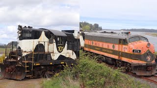 Chasing the Oregon Coast Scenic Railroad "Spring Splendor" FT: GN 274 and POTB 101