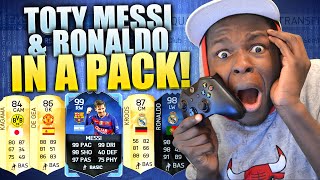 FIFA 16 - SOOO LUCKY TOTY MESSI & TOTY RONALDO IN A PACK !!!! - Best team of the year pack opening