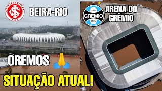 TRISTEZA! SITUAÇÃO DOS ESTÁDIOS DO GRÊMIO E INTERNACIONAL - VAMOS ORAR PELOS IRMÃOS DO RS