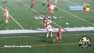 MPTS Sports, Memorial vs. Spaulding, Girls Soccer, 9/28/23