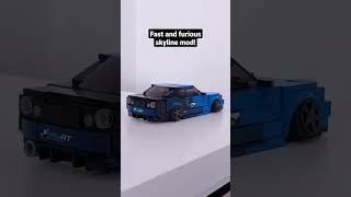 Check out my channel for the front bumper tutorial!              #lego #nissan #r34 #skyline #shorts