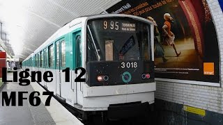 MF67 de la RATP sur la ligne 12 entre Falguière et Vaugirard.