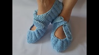 örmeyen kalmasın iki şiş ile en kolay patik modeli /yeni patik modeli / knit booties model #knitting