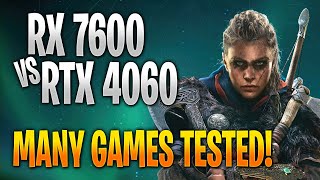 AMD RX 7600 vs Nvidia RTX 4060 | Game Benchmark Tests and Gameplay