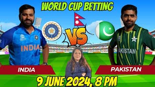 (Live Betting) India Vs Pakistan Match - Betting App In Nepal