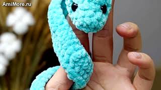 Амигуруми: схема Змейка | Игрушки вязаные крючком - Free crochet patterns.