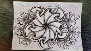 No.146 Zentangle Doodle Mandala Patterns Art Ideas / Relaxing song / 2024