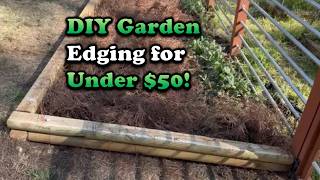 Easy and Cheap DIY Garden Bed Edging Idea