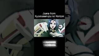 Juana from Kyoukaisen-jou no Horizon #anime #shorts #animeshorts