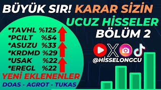 BÜYÜK SIR! (Ucuz Hisseler - Cazip Hisseler) USAK HİSSE - BORSA HİSSE ÖNERİ