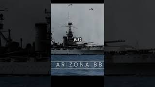 USS Arizona: 'At Em' #military #history #warship #war #ww2 #usa #navy #japan #sea #fyp #ship