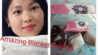 Amazing blanket Folding share this idea