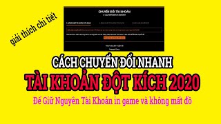 Nhanh tay chuyển đổi tài kkhoản Đột Kích CF Sang VTC ONLINE  để vẫn có thể chơi được CF