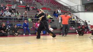 Bryce performing the nunchaku kata Blitz at the OKA Core Strong Tournament 2015