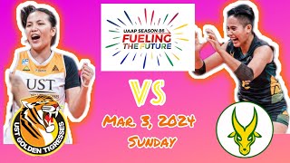 FEU LADY TAMARAWS VS UST GOLDEN TIGRESSES SET 3 UAAP SEASON 86 WOMEN’S VOLLEYBALL MARCH 3, 2024