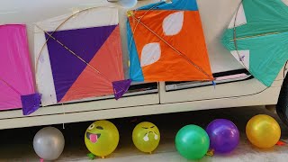 KITE and EMOJI FUN BALLOONS P-149#149#satisfying#asmr#balloon#fun#kite