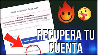 ✔️ Como Recuperar Cuenta Inhabilitada Facebook DESDE  PC | FUNCIONA!! - VPN 🔥100%