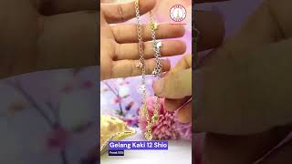 Gelang Kaki 12 Shio Chinese Zodiac Perak Asli Silver 925 Lapis Emas Putih #gelangkaki #gelang #perak