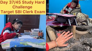 Day 37/45 Study Hard Challenge (9 Hours)||Target SBI Clerk Exam||