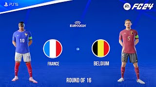 FC 24 - France vs Belgium | UEFA EURO 2024 Round OF 16 Full Match Gameplay " PS5™ [FHD]