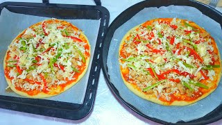 بيتزا🍕سهلة بعجينة ناجحة100% وحشوة لذيذة PIZZA