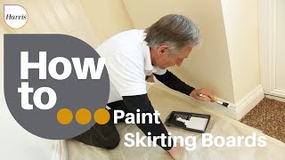 How to paint a skirting board | Professional decorator show you how to paint your skirting boards!