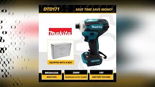 Makita DTD171 Brushless Impact Driver Rechargeable Screwdriver Drills Cordles