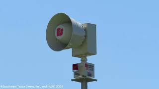 Federal Signal 2001-130+131DST Siren Test | One Minute Fast Wail | Deer Park, TX | 9-28-2024