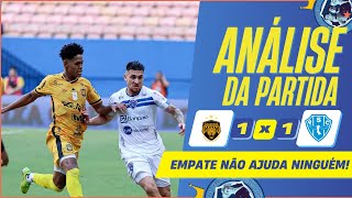 EM JOGO DE ALTOS E BAIXOS, AMAZONAS E PAYSANDU FICAM NO EMPATE NA ARENA DA AMAZÔNIA