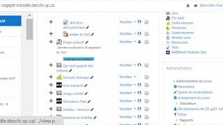 Comment ajouter le bloc administration dans un cours Moodle ?