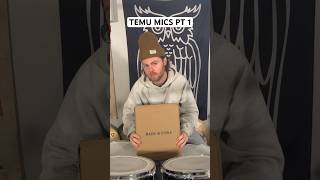 TEMU MICS PART 1 🔥 follow along to see how they sound. #drums #temu #temuhaul #microphone #fyp