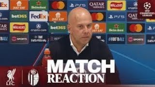 New Salah record, Champions League win at Anfield | Arne Slot's reaction | Liverpool 2-0 Bologna