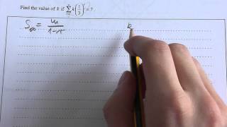 Constant in summation expression - 'k' in sigma