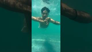 swimming under water with 15 pro max