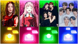 JISOO VS TOCA TOCA VS BLACKPINK VS BTS TILES HOP