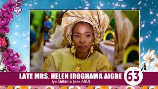 LATE MRS HELEN IROGHAME AIGBE JINGLE