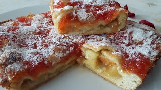 Tarte aux pommes تارت التّفّاح بدون زبدة