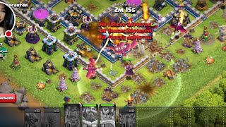 CLASH OF CLANS WAR LAUGUE ATTACK #LIVEGAME REPLY BASE VISIT