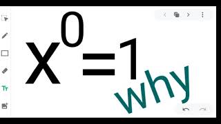 On doing power zero to any number always be one why ?