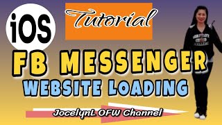 iOS TUTORIALS|| MESSENGER LOADING AND WEBSITE LOADING