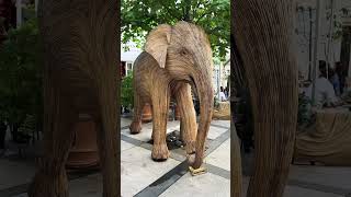 LIFELIKE Wooden Elephant, London 🇬🇧