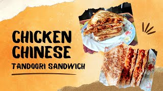 Chicken Chinese Tandoori Sandwich |  YouTube par pehli bar chicken Chinese tandori sandwich🥪| HCR🧑‍🍳