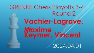 Vachier-Lagrave, Maxime/Keymer, Vincent/GRENKE Chess Playoffs 3-4/2024.04.01/Round 2