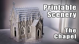 gMax 1.5+ 3D Printer Silver Chapel from Printablescenery.com