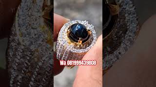 Natural no treatment bangsing parthawijaya | sapphire star 12 | gemstone | batu permata | jewelry