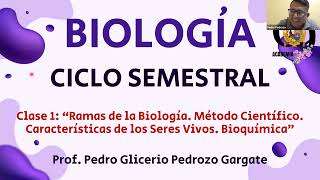 S1 BIOLOGÍA - Características de los seres vivos y Niveles de organización - 2025 I